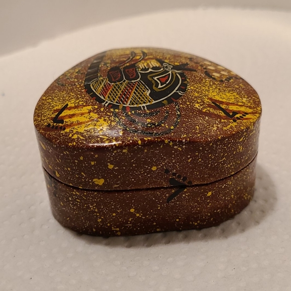 Australian Aboriginal Painted Trinket Box - Picture 5 of 6